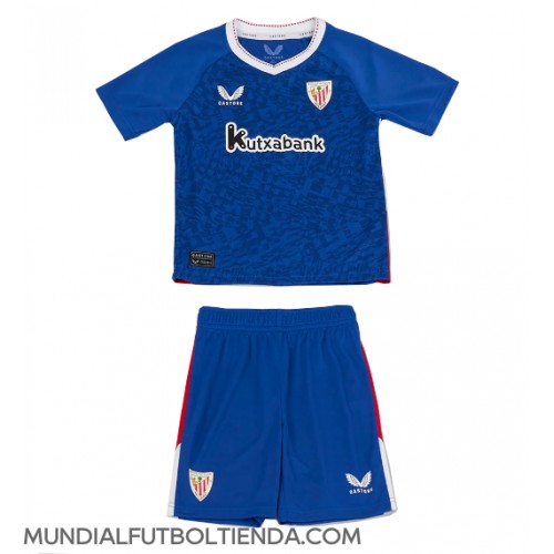 Camiseta Athletic Bilbao Segunda Equipación Replica 2024-25 para niños mangas cortas (+ Pantalones cortos)